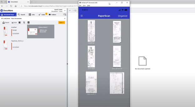 DocuWare PaperScan app