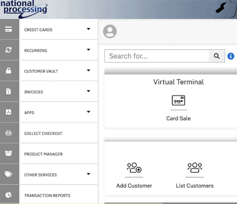 National Processing gateway