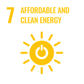 Affordable and clean energy graphic