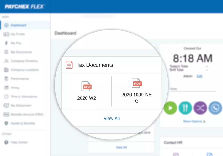 Paychex Flex tax forms