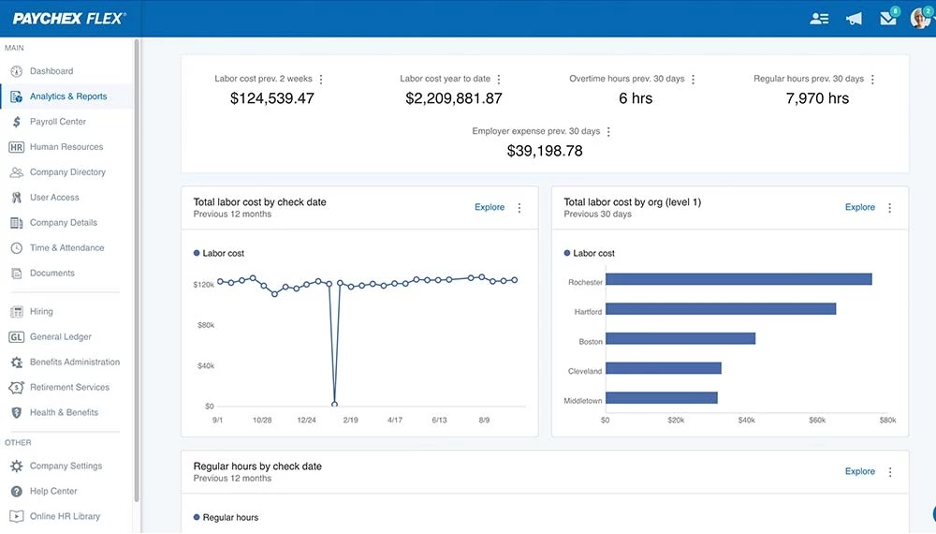 Paychex Flex reporting