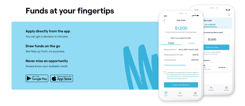 Fundbox mobile app