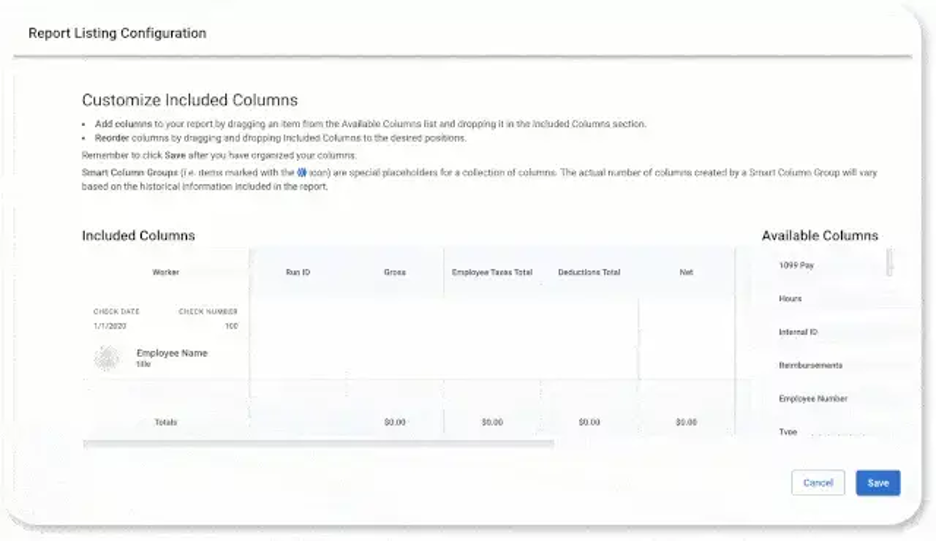 OnPay drag-and-drop feature