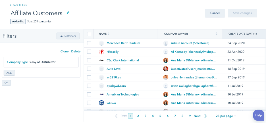 Hubspot customer segmentation