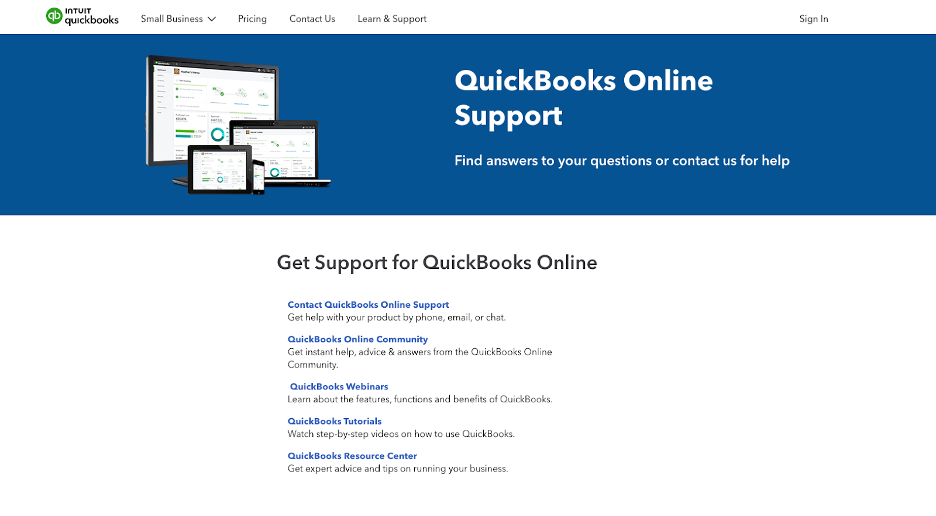Quickbooks Online customer support