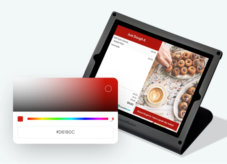 TouchBistro customer-facing display