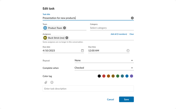 RingCentral recurring tasks