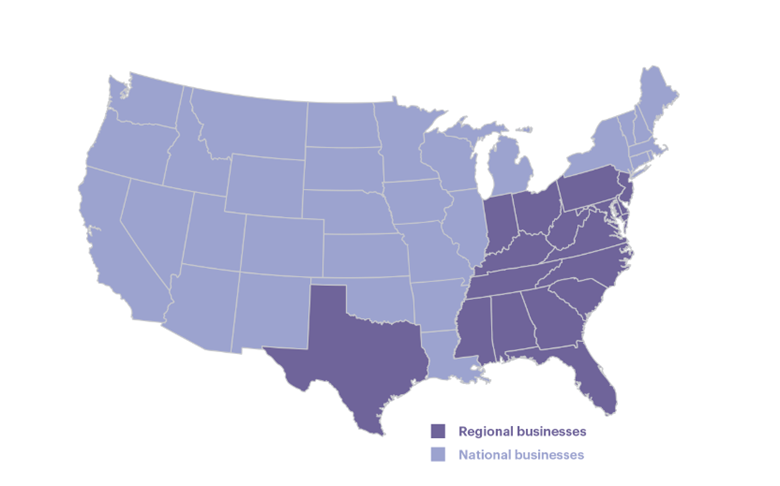 Truist location map