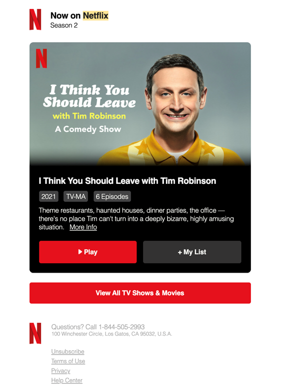 Netflix email