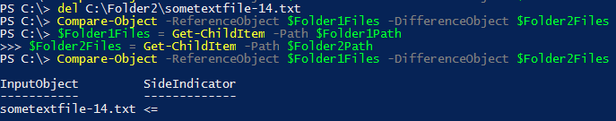 PowerShell sync folder code