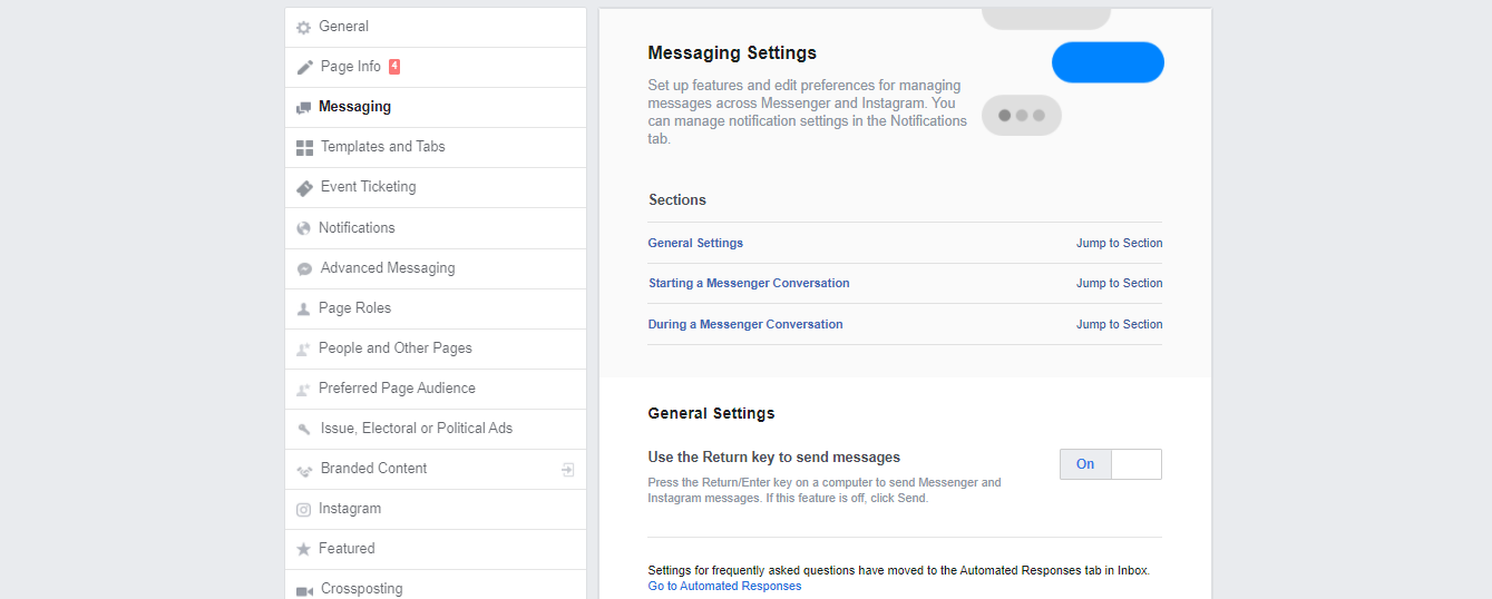messenger settings facebook chat