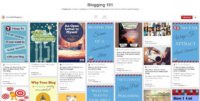 Blogging 101 Board on Pinterest