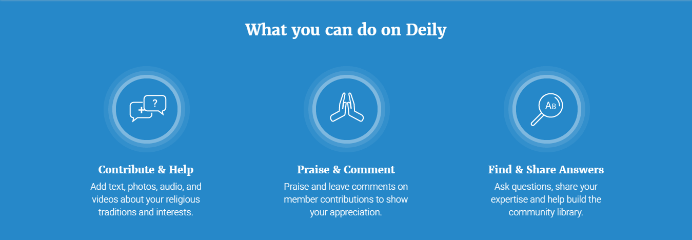 Deily site screen shot