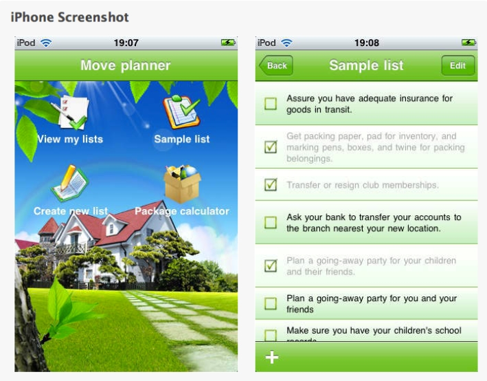 Move Planner iphone screenshot