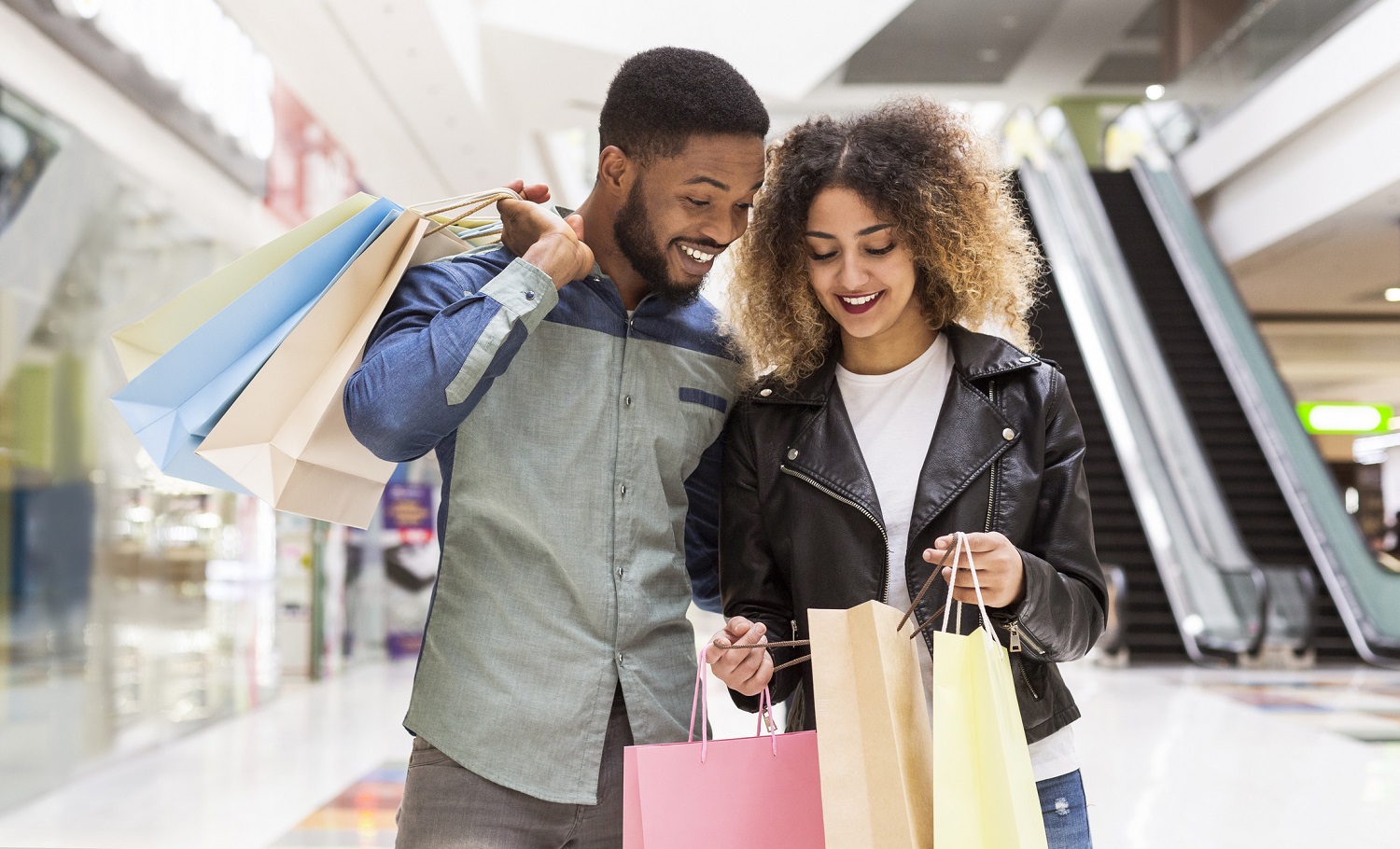 people shopping