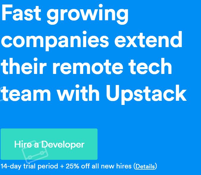 Upstack - Grow your team with the top 1% Remote Software Developers