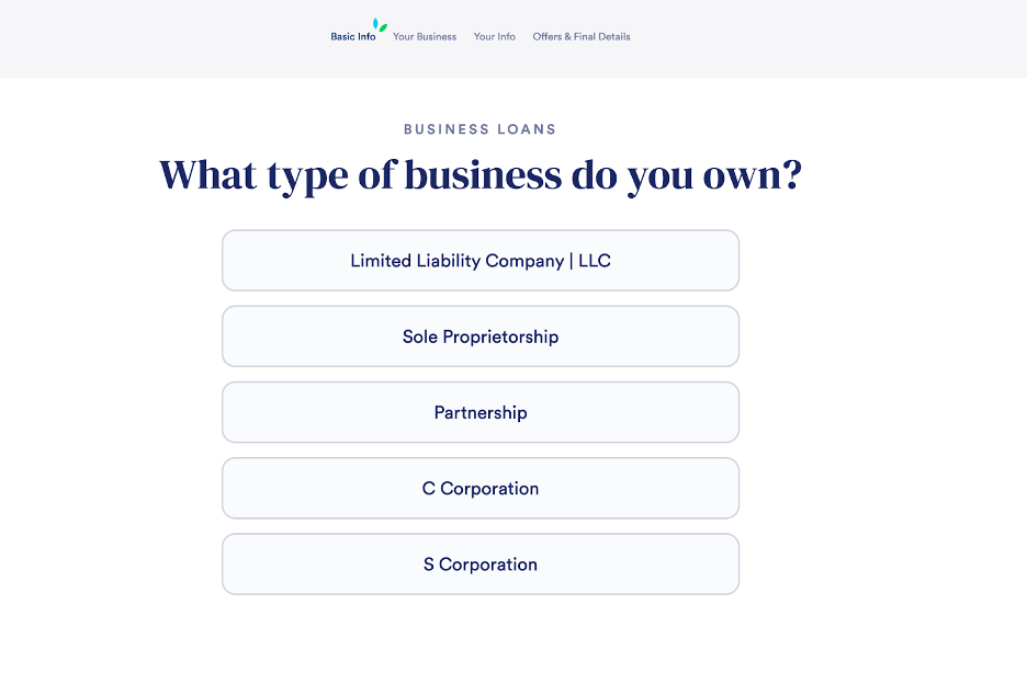 Businessloans.com application process