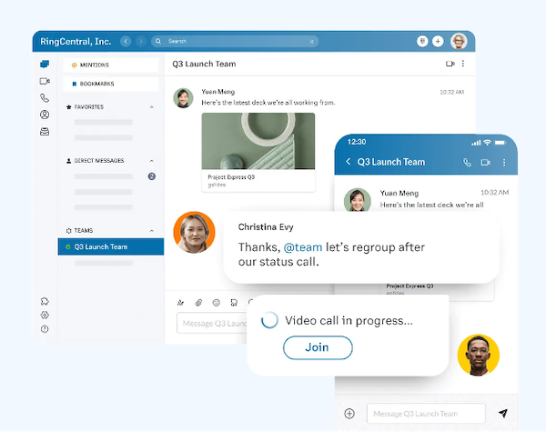 RingCentral collaboration